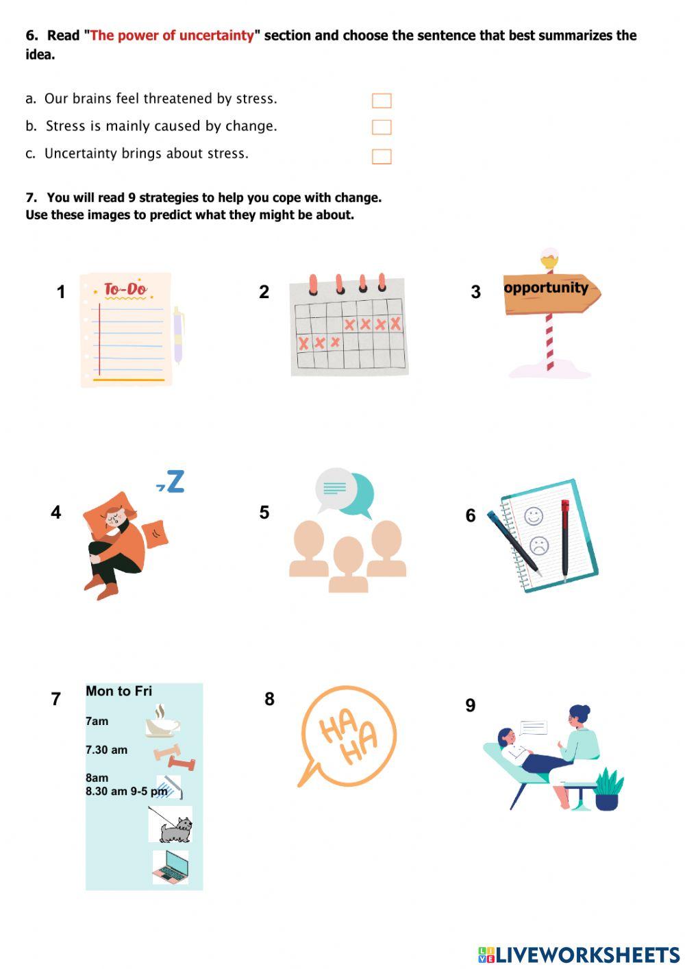 Let's face change - vocabulary B2
