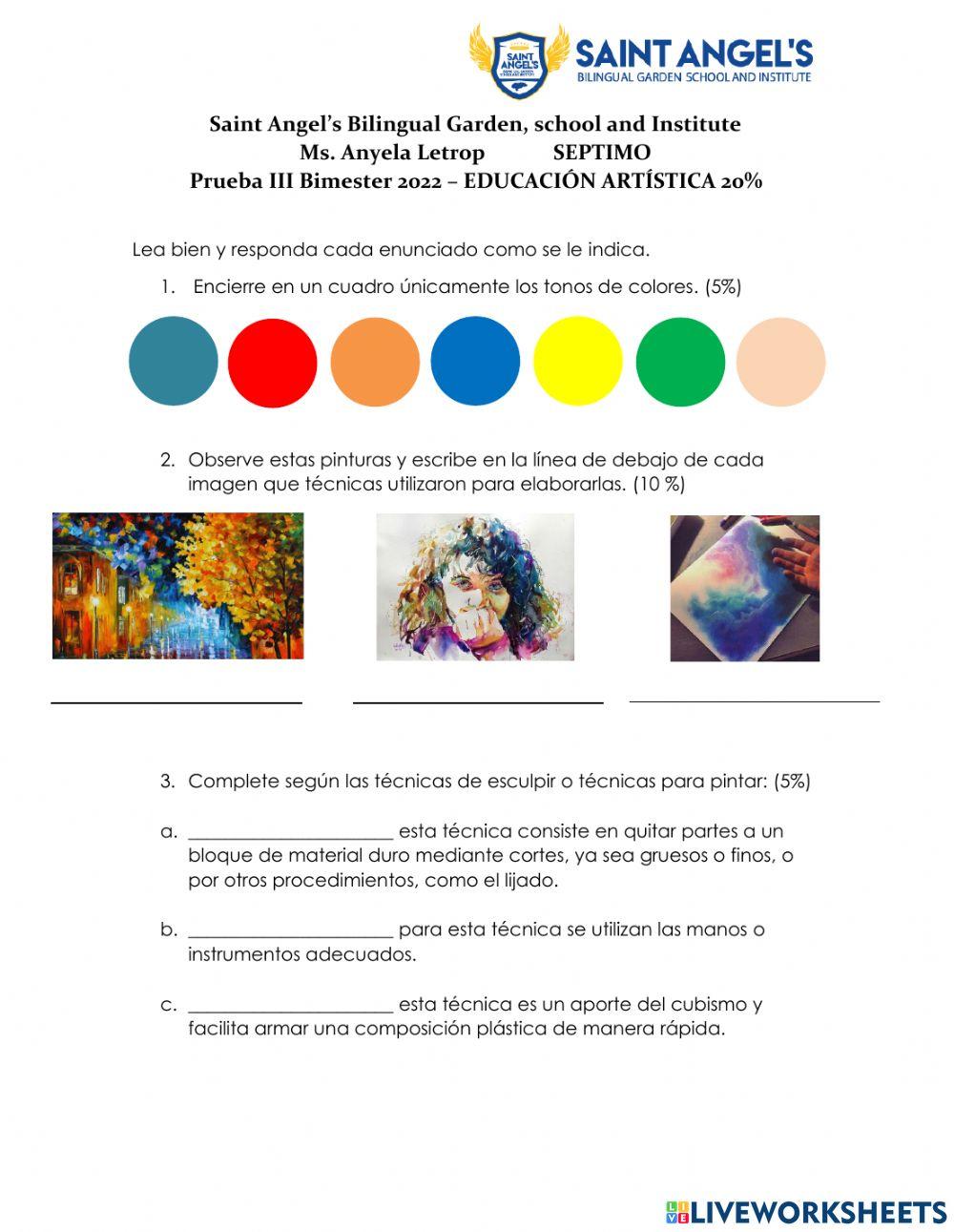 Prueba de Artística