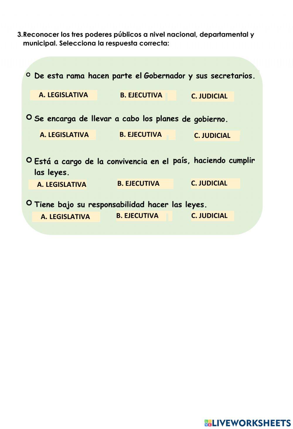 RAMAS DEL PODER PÚBLICO