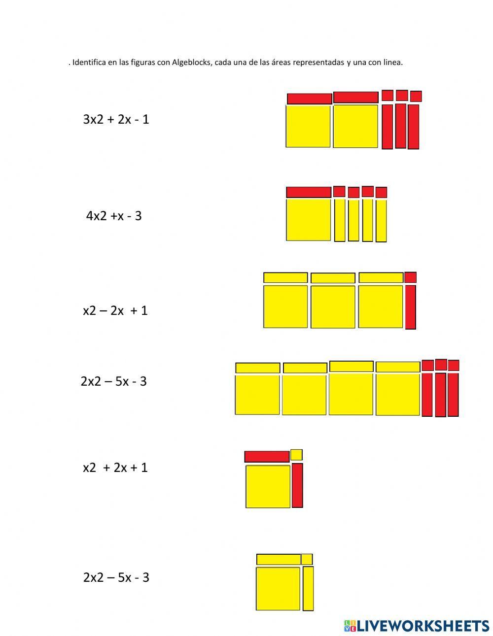 Area de Figuras con Algebloks