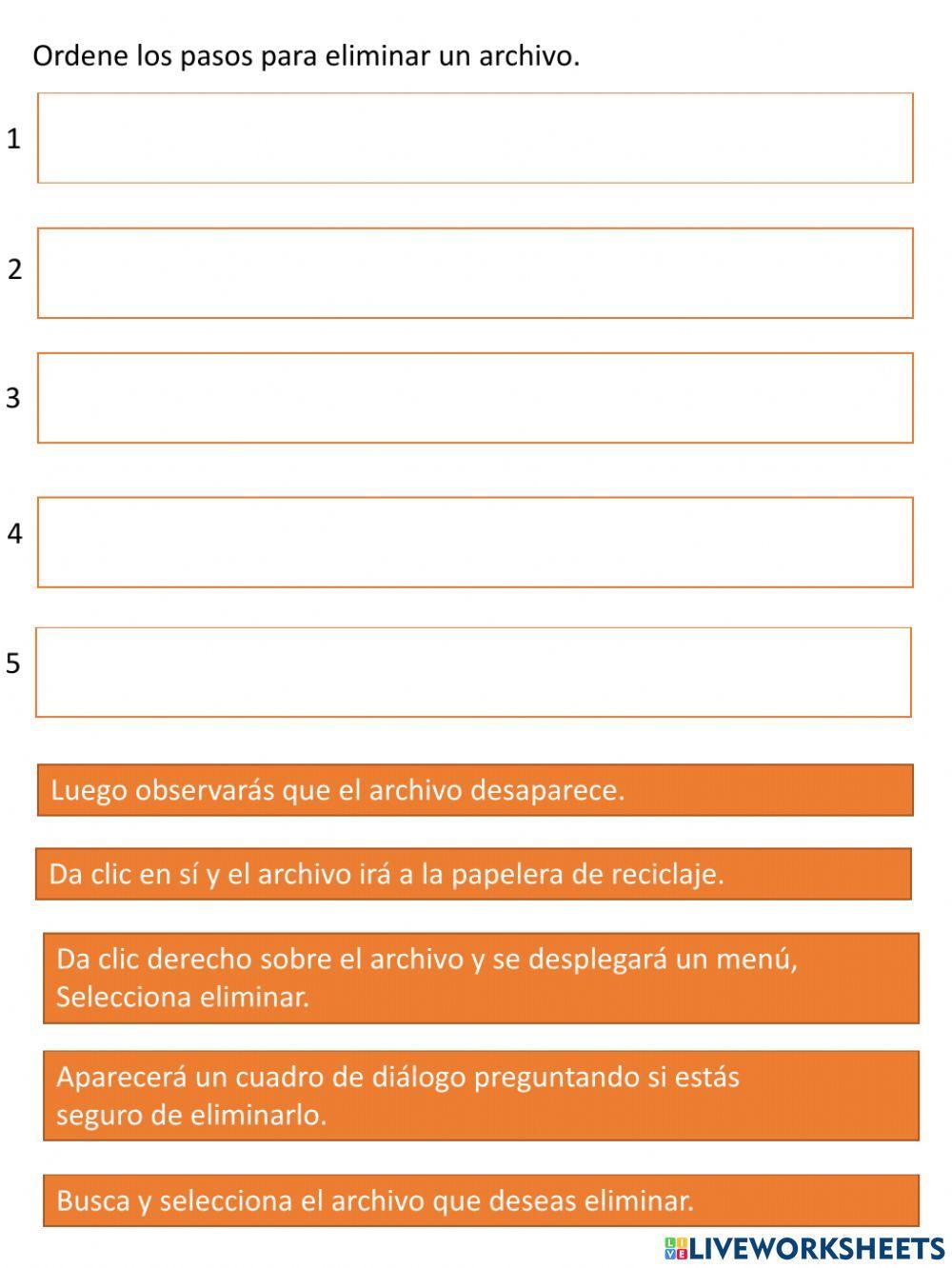 Copiar, pegar y eliminar