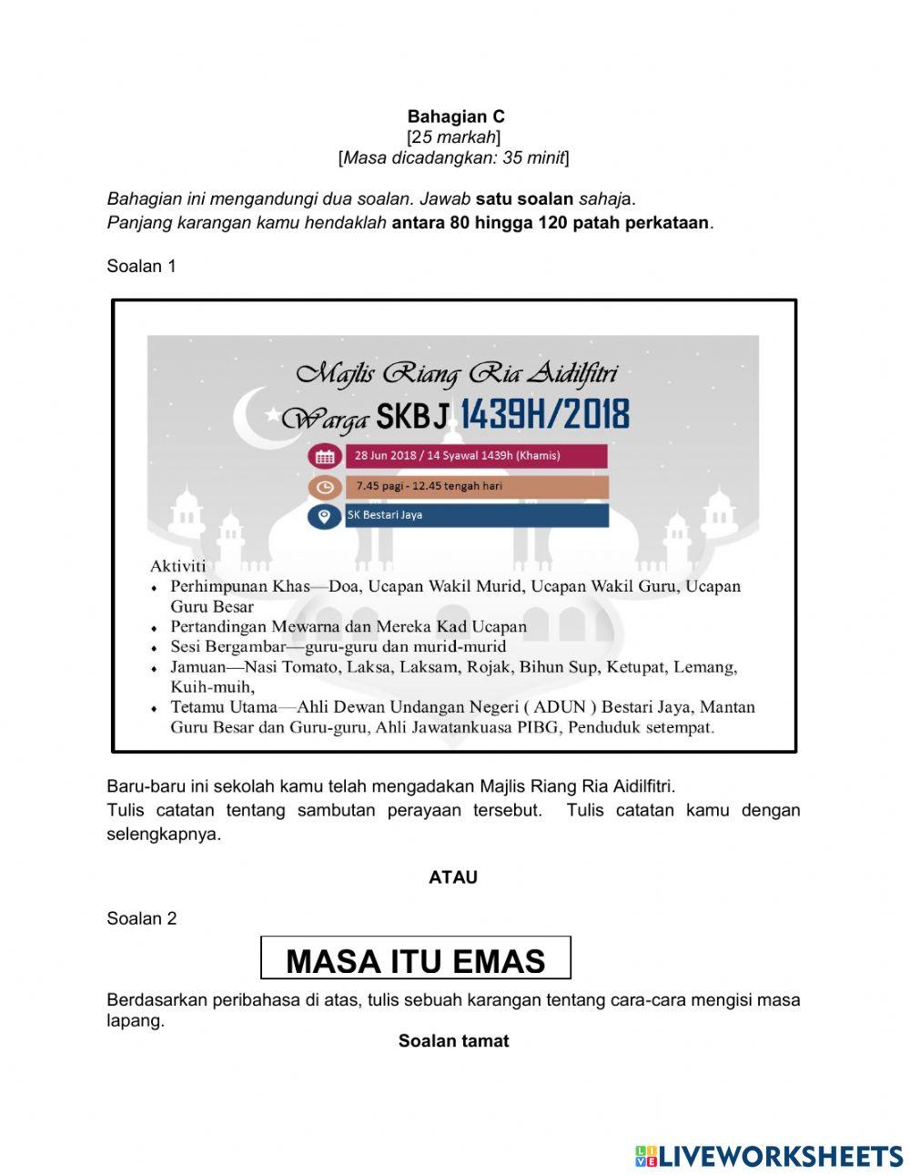 Bahasa melayu kertas 2