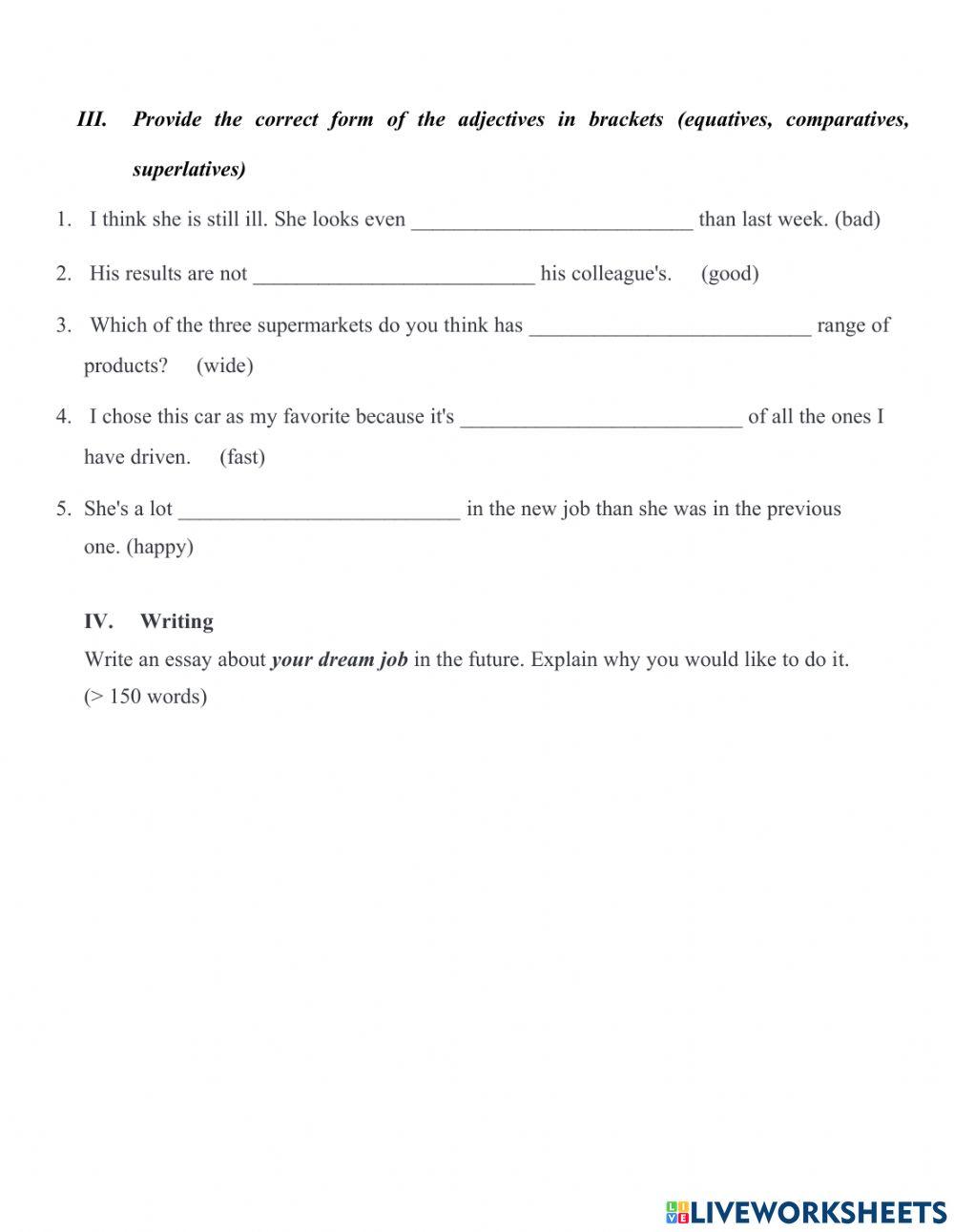 Impact 2 - Mini test on Units 5-8