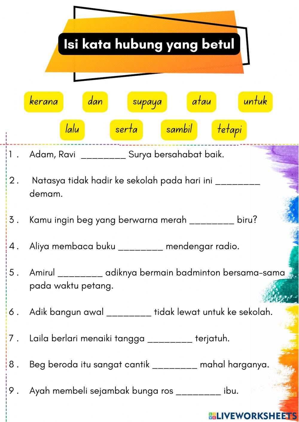 Tatabahasa: kata hubung