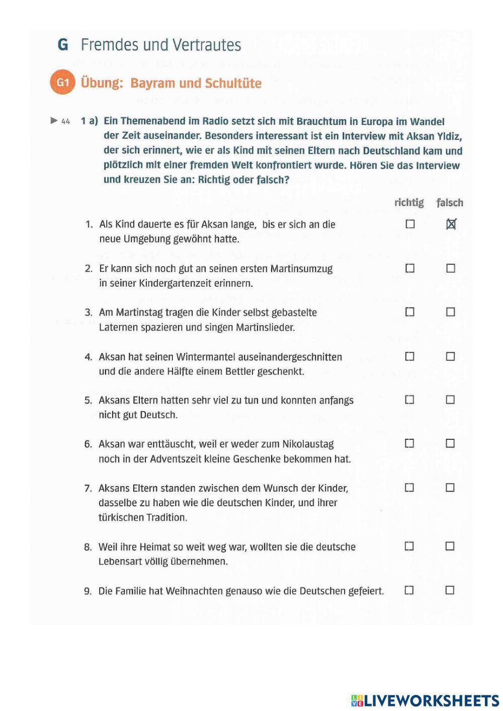 B1 Lek11 Hören und Sprechen G1