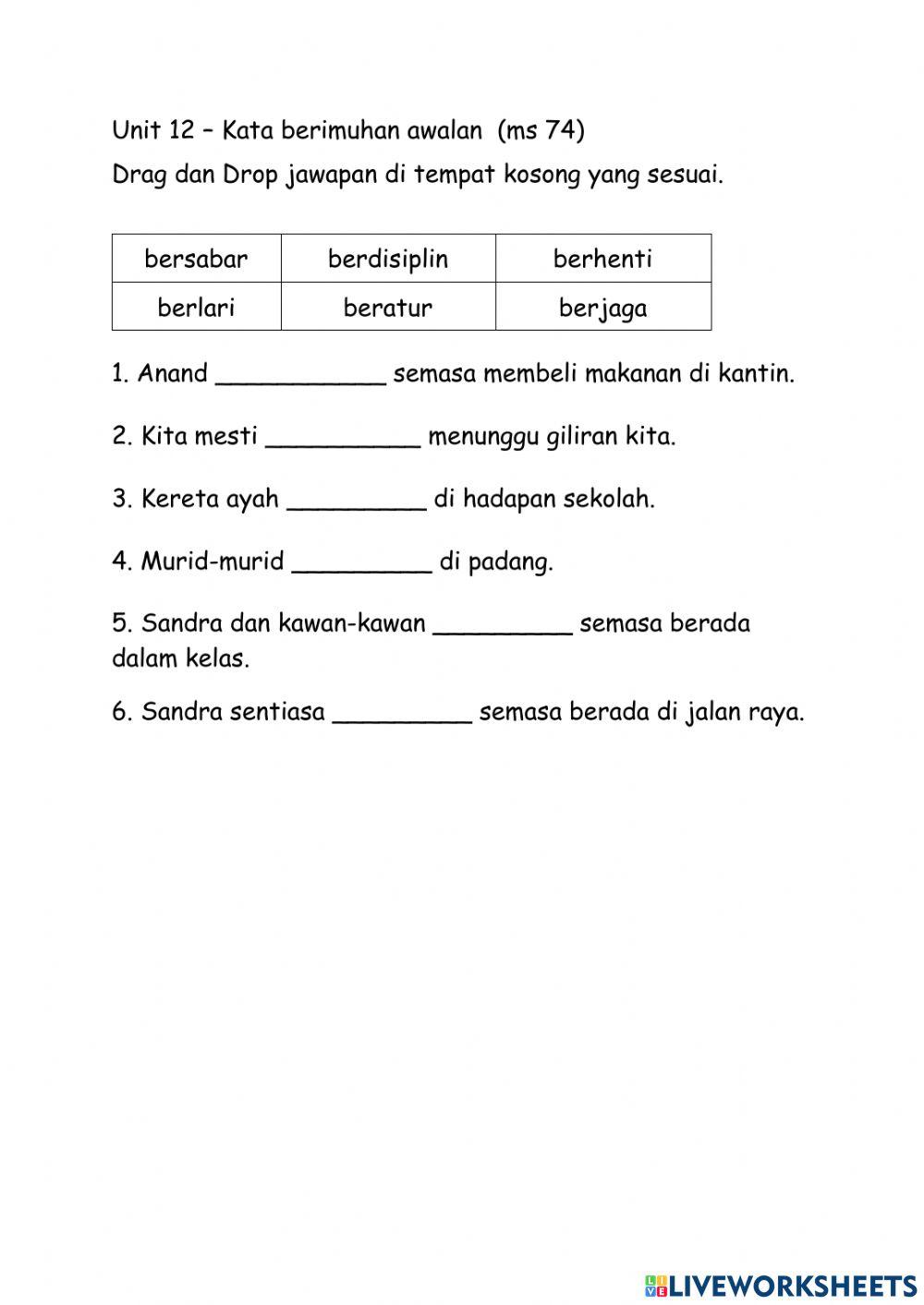 Tahun 2 Unit 12 Ms 74