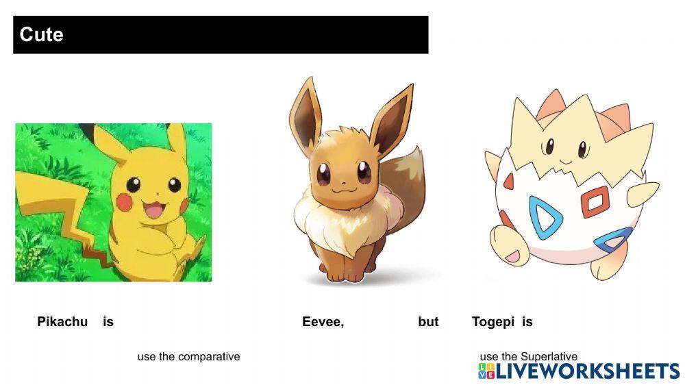 Pokemon Comparatives and Superlatives