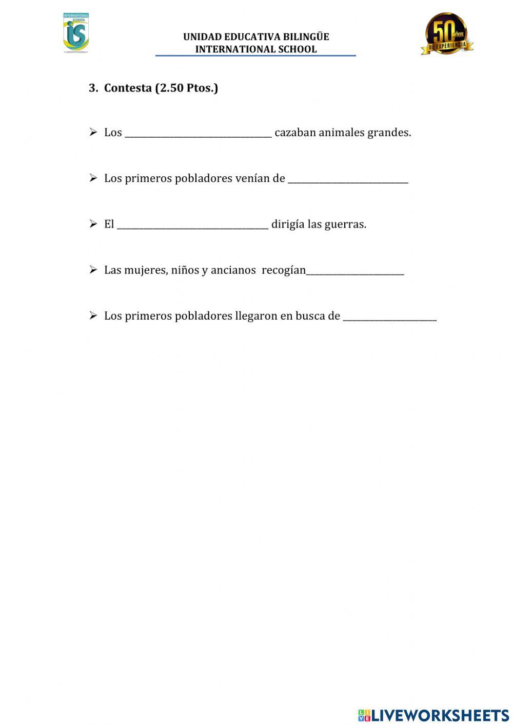 Lección primEr parcial