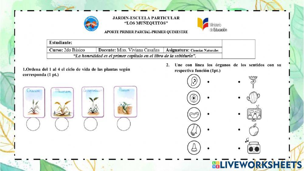 Aporte de ciencias naturales