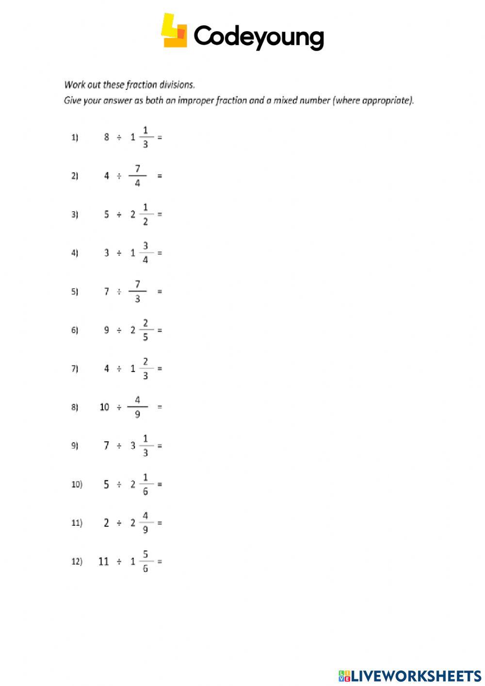 Content-CW-Division of Whole Numbers by Fractions
