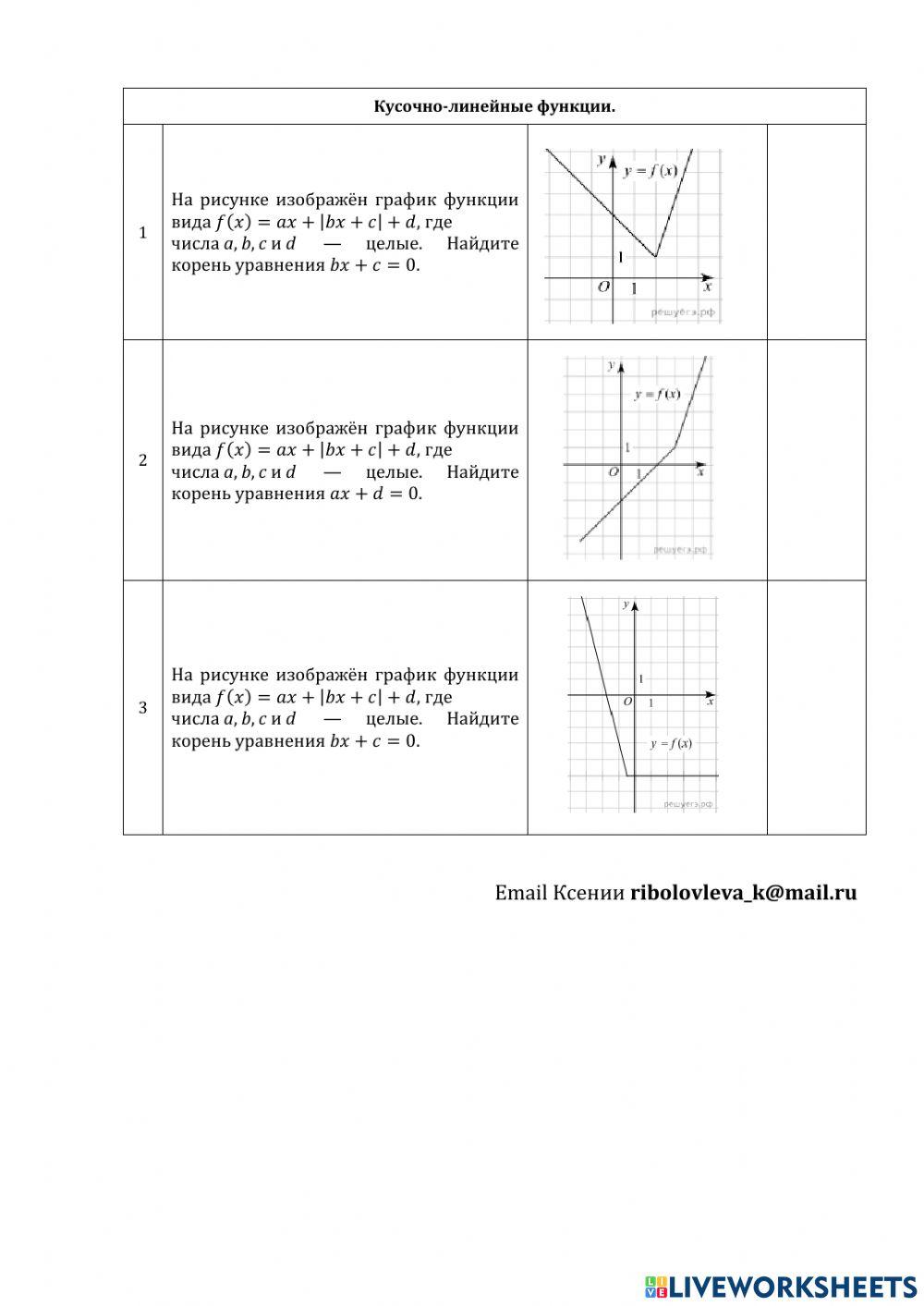 ДЗ №6: текстовые задачи и графики.