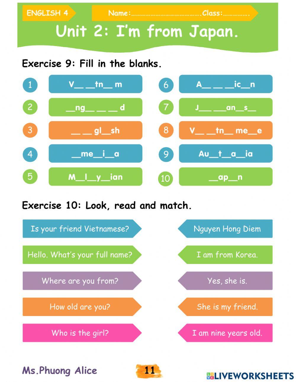 E4-U2-I'm from Japan
