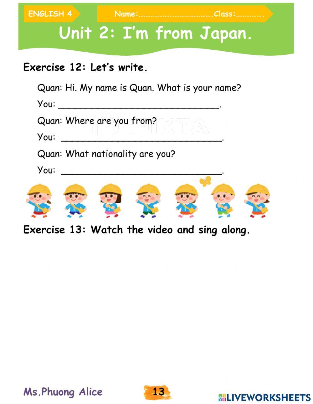 E4-U2-I'm from Japan