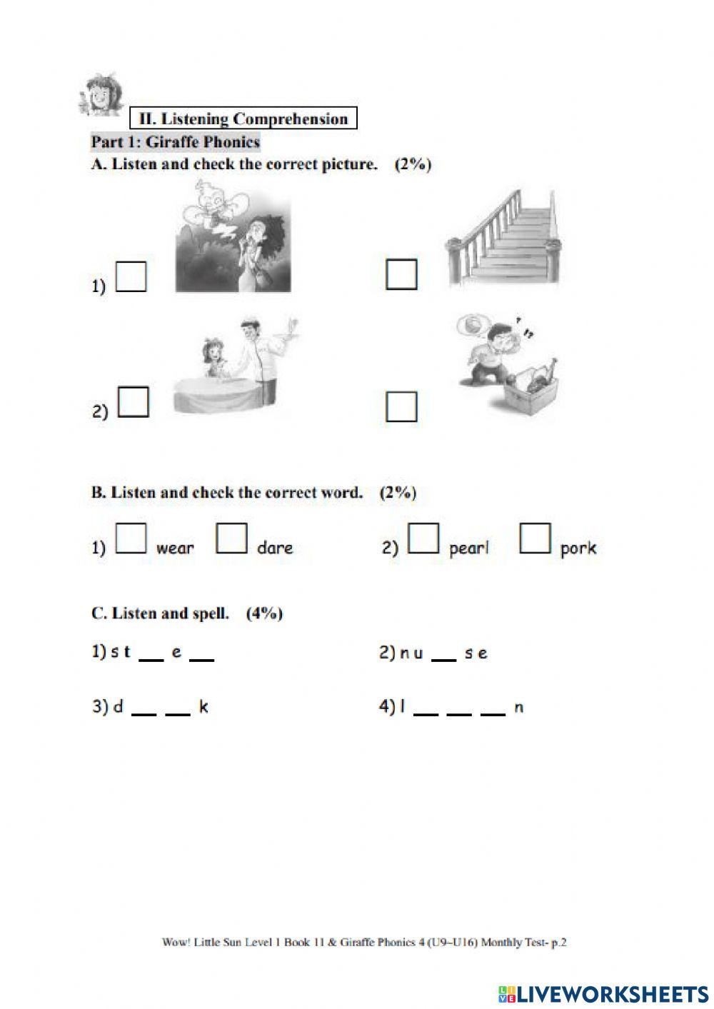 WLS I BK11 monthly test