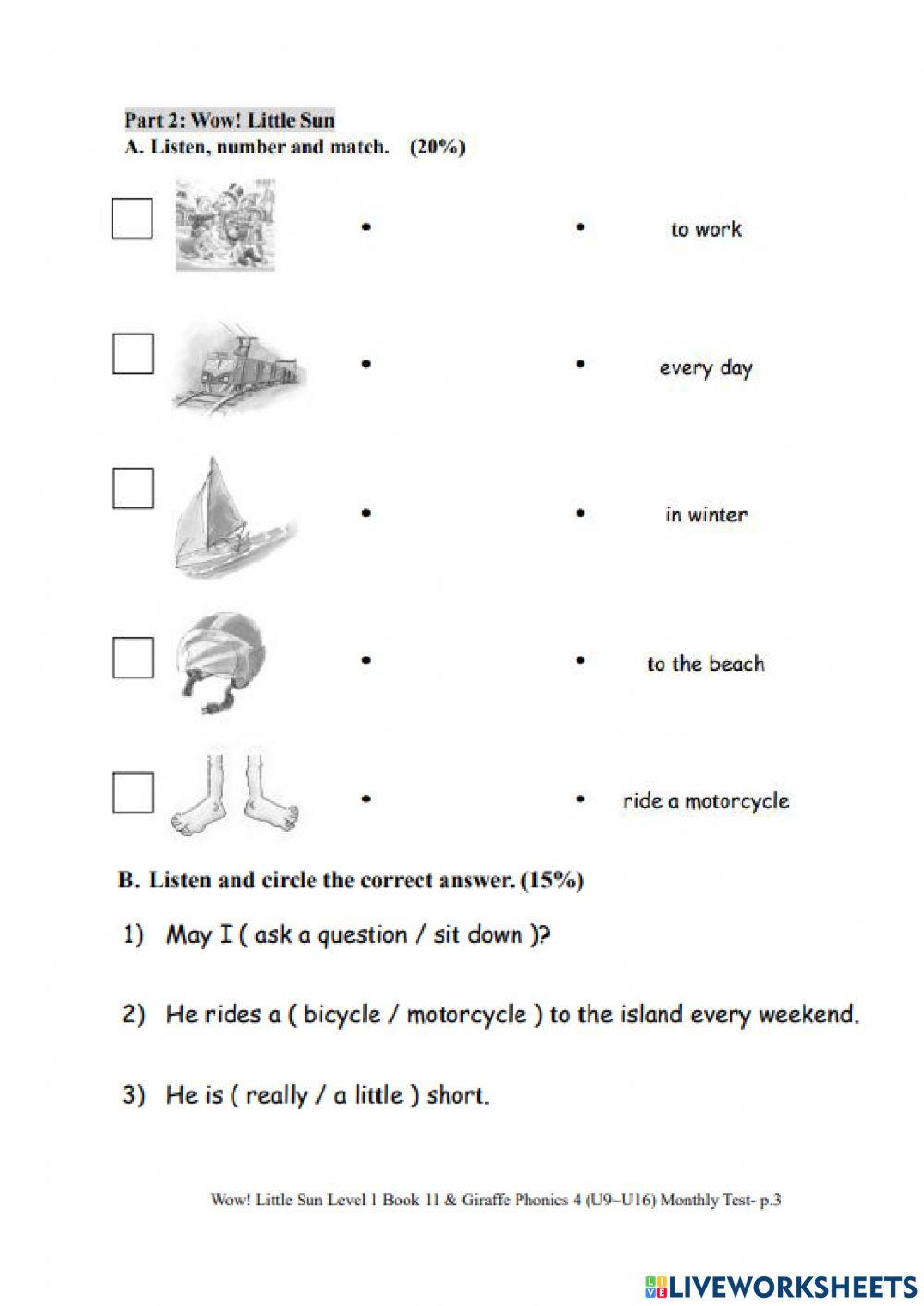WLS I BK11 monthly test