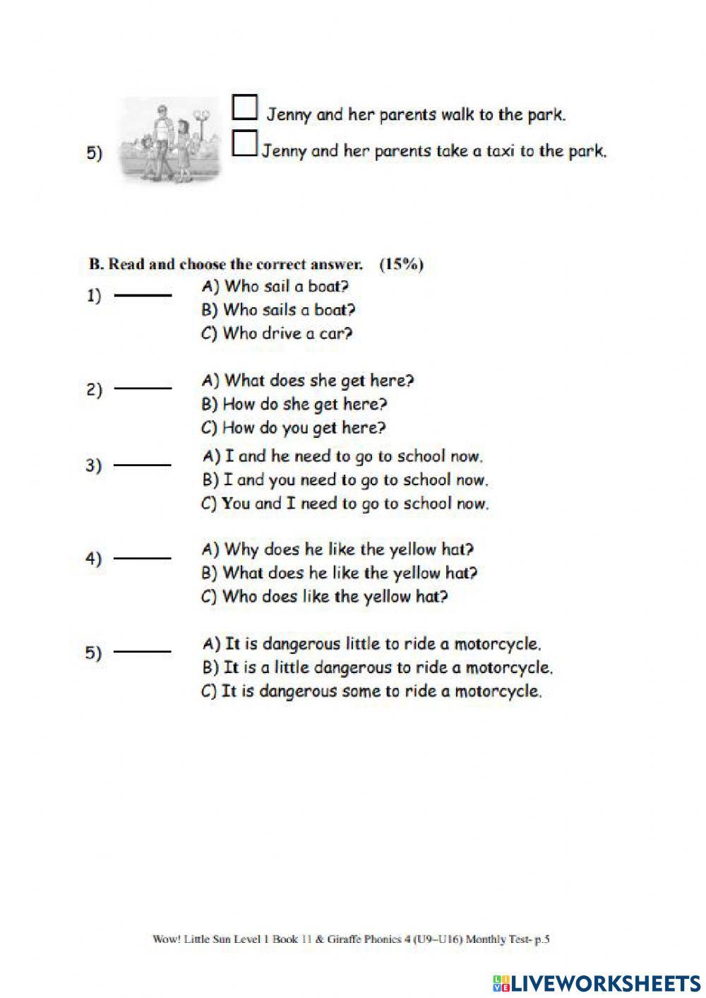 WLS I BK11 monthly test