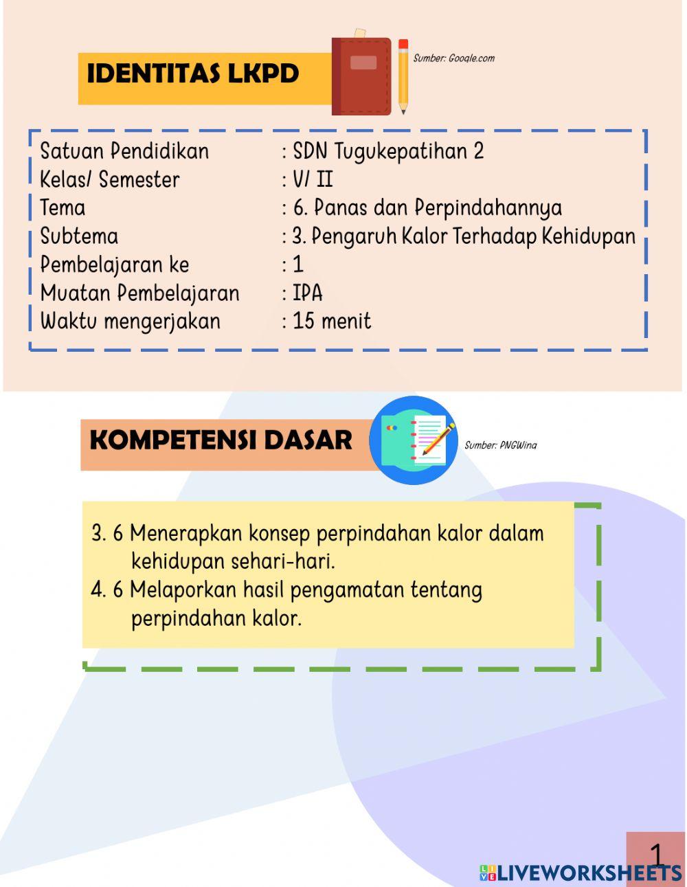 Subtema 3 Pembelajaran 1