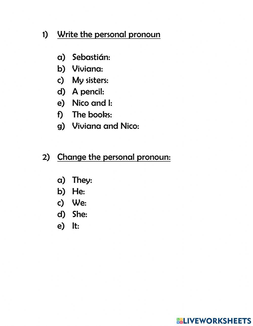 2091087 | Personal information, personal pronouns and