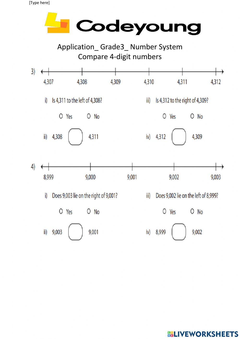 Numbers Online Exercise For 3 Live Worksheets Numbers Online Exercise For 3 Live Worksheets