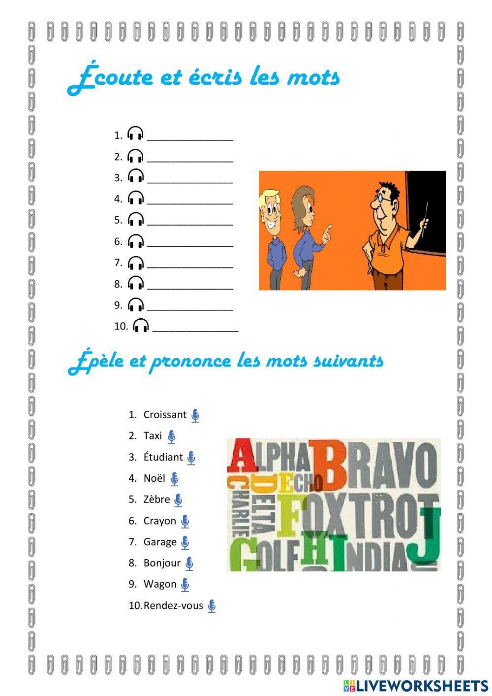 L'alphabet français