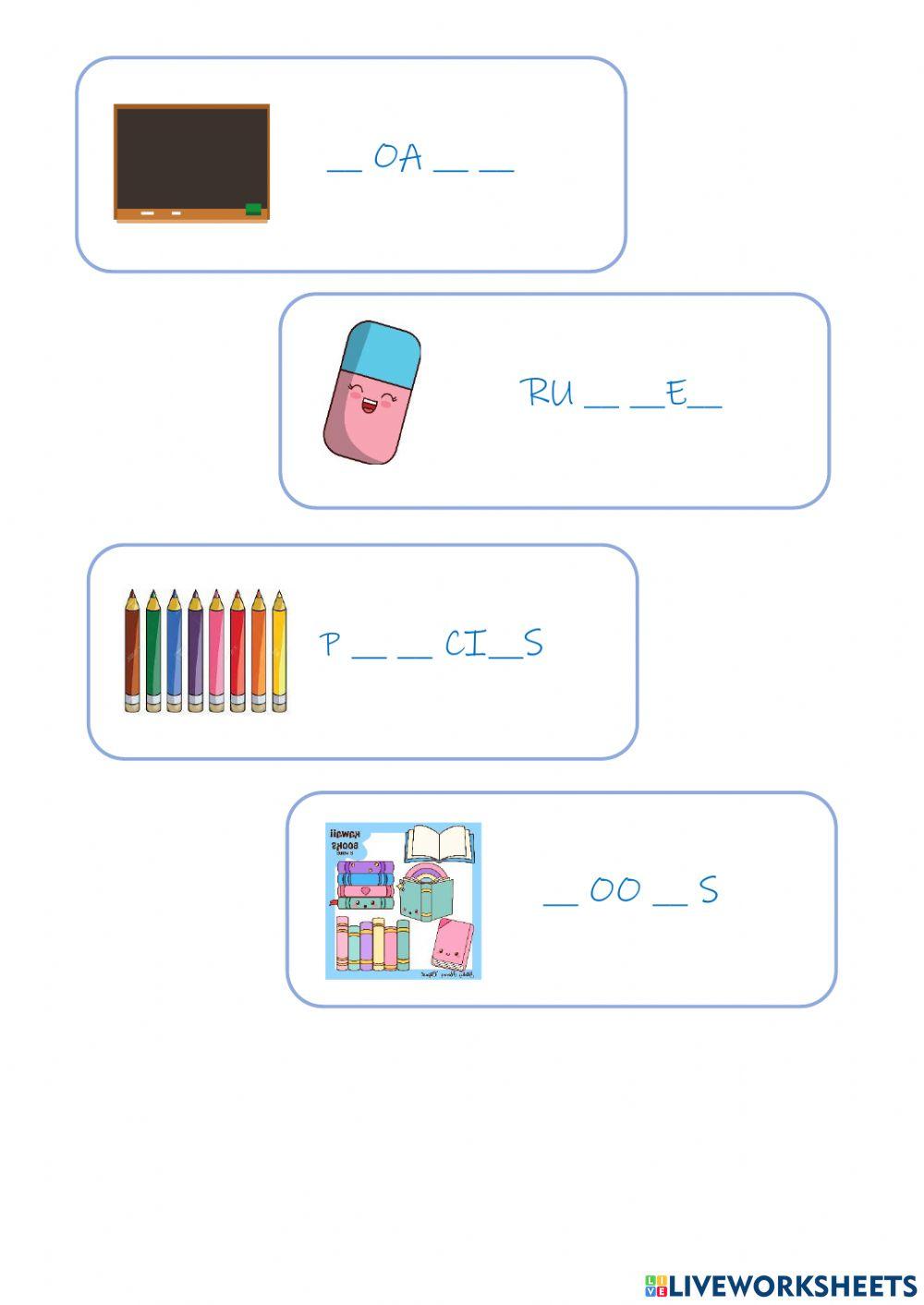 Classroom objects