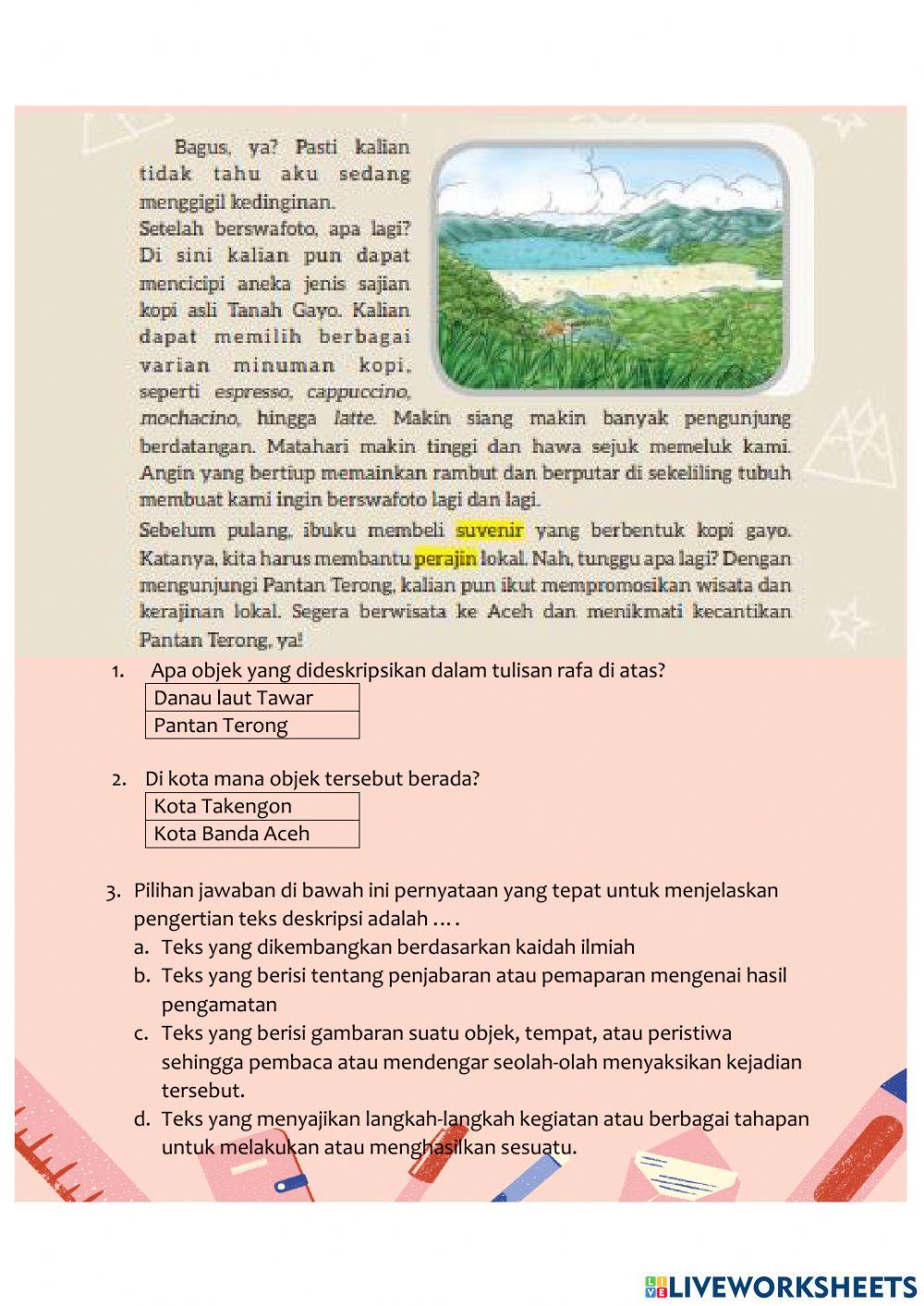 Teks deskripsi kelas 7