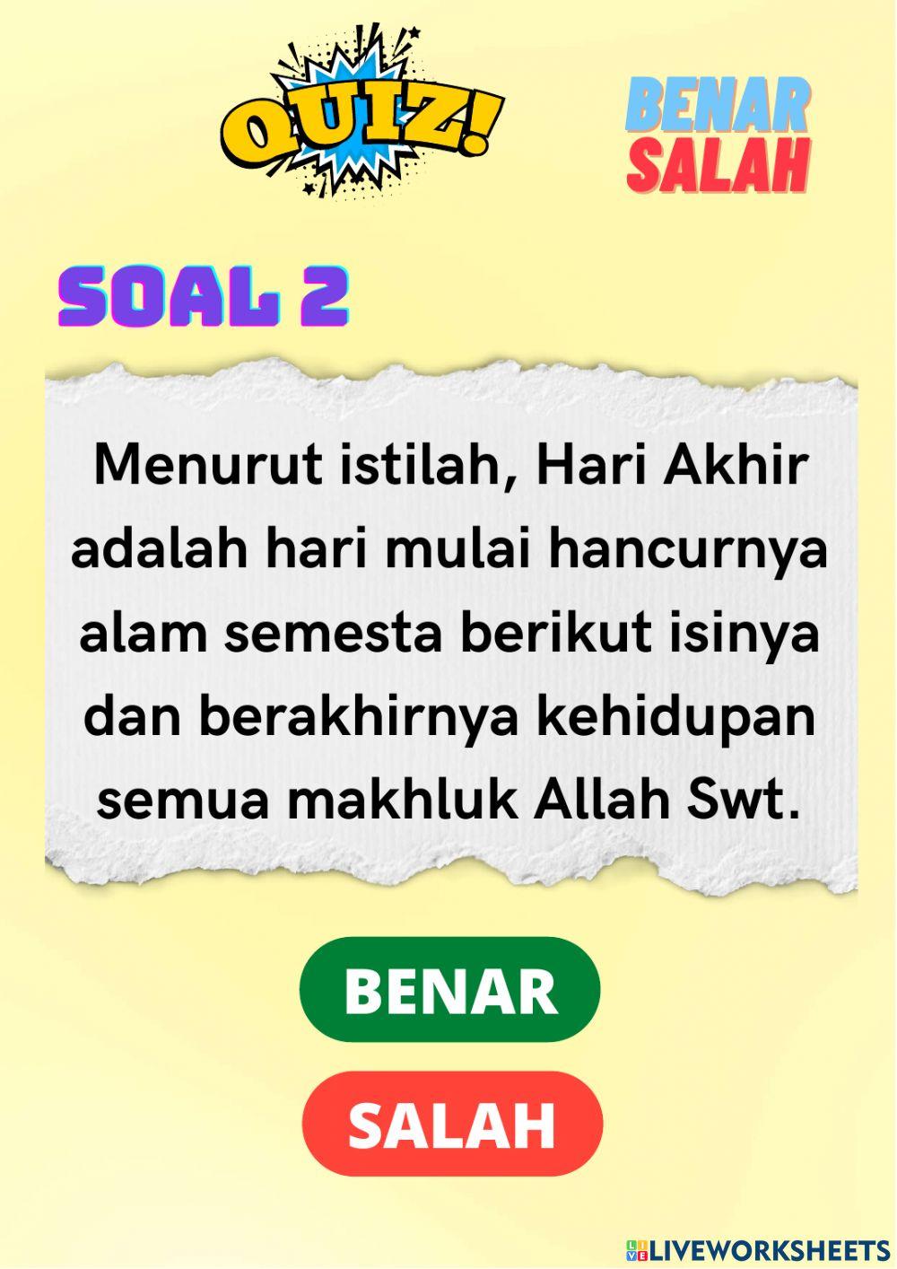 Iman kepada hari akhir