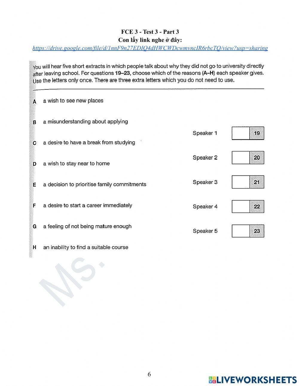 Foreign teacher-GE8-U9-Vocab Revision