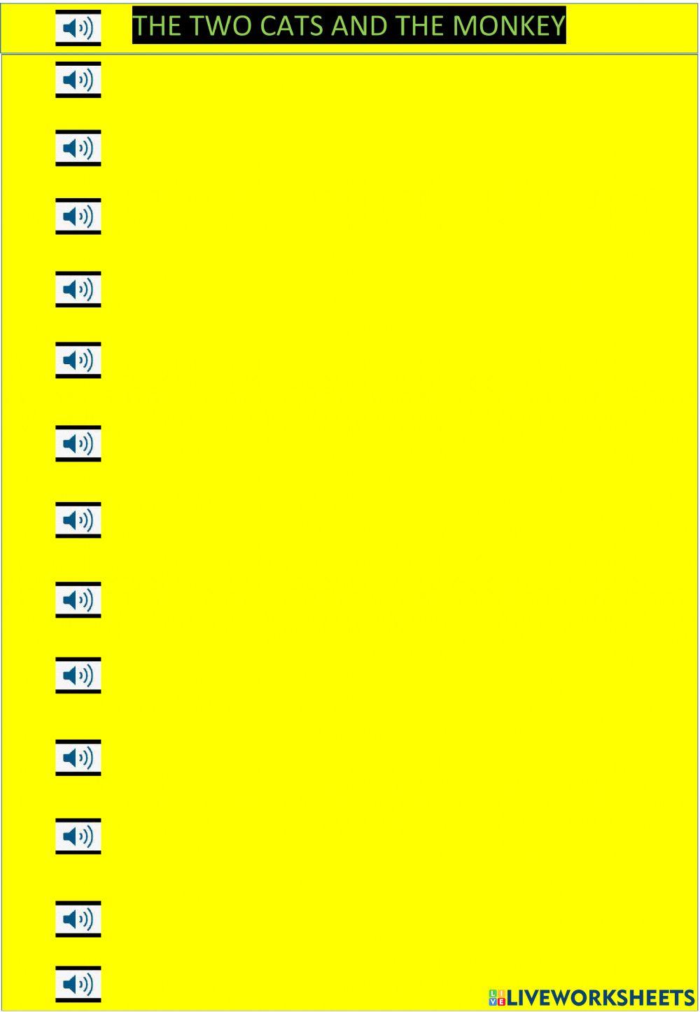 The two cats and the monkey