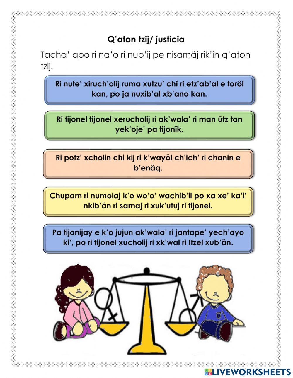 Q'ij richin ri cholq'ij