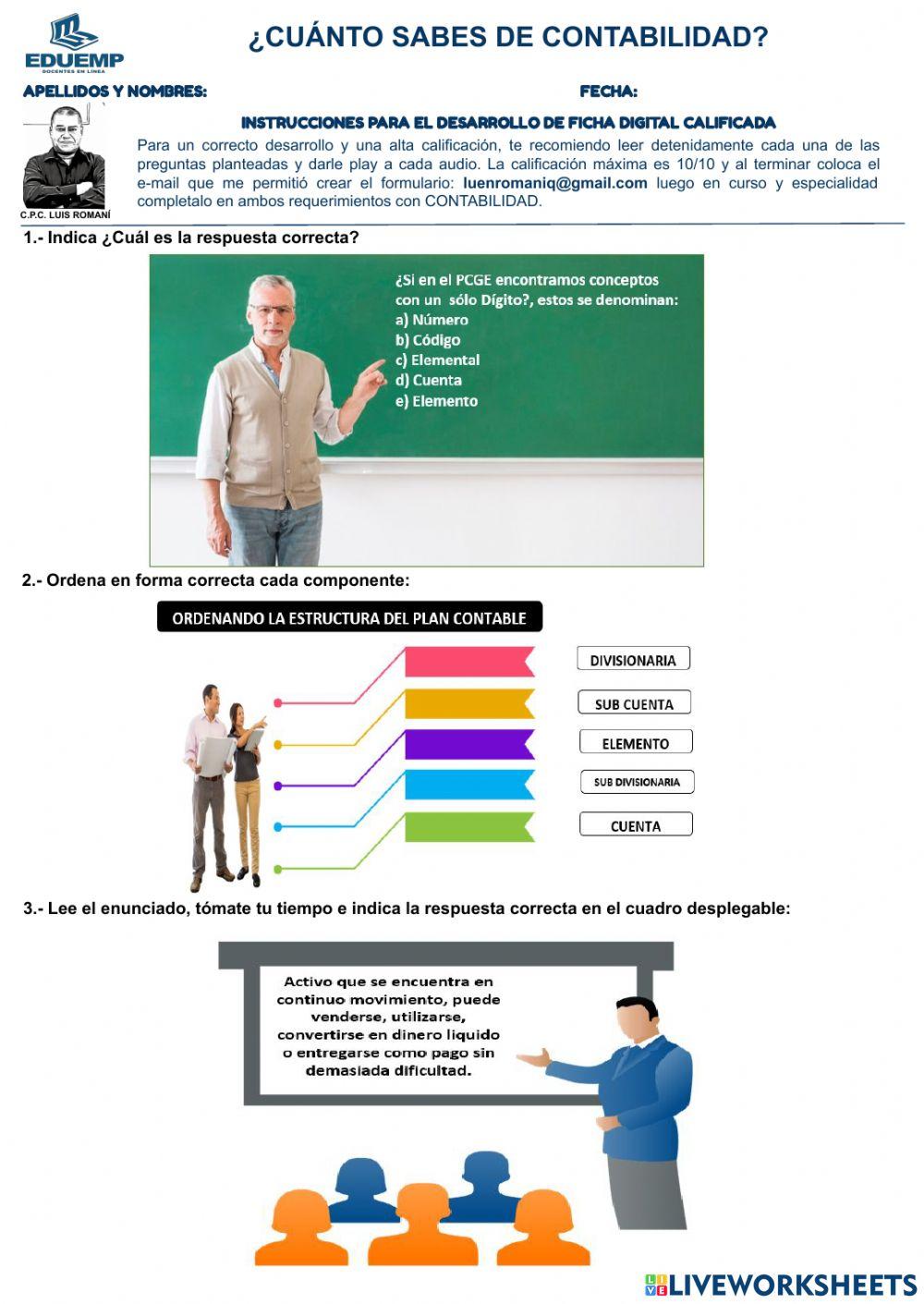 ¿cuánto sabes de contabilidad?