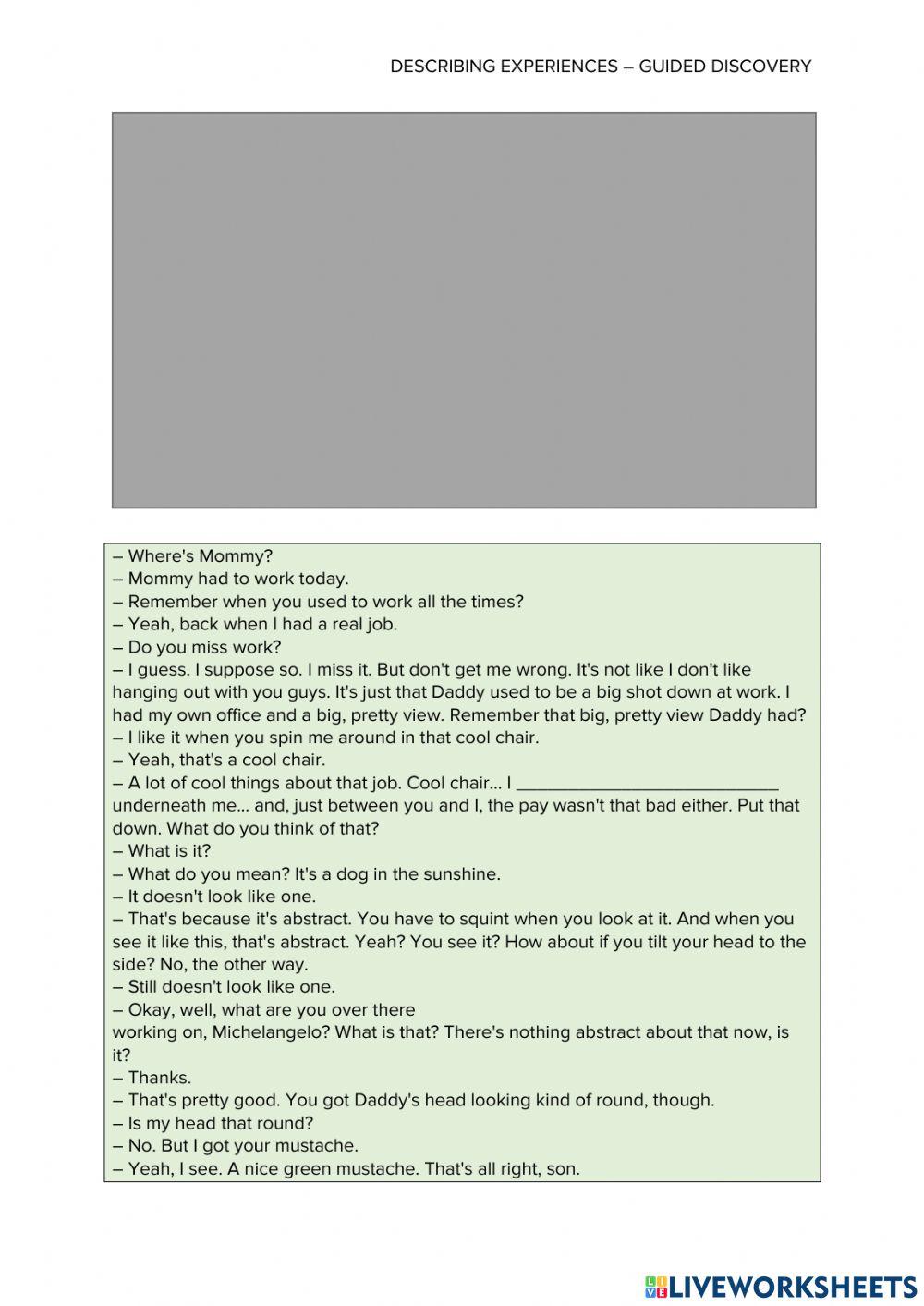 CAUSATIVES (3) – REVIEW – GUIDED DISCOVERY