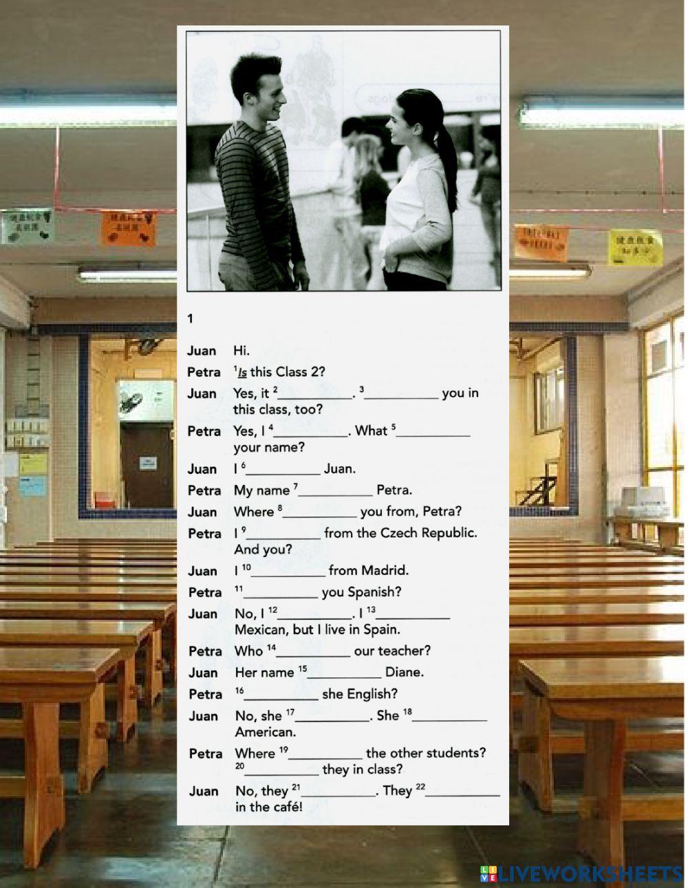 Elem verb to be + - ?