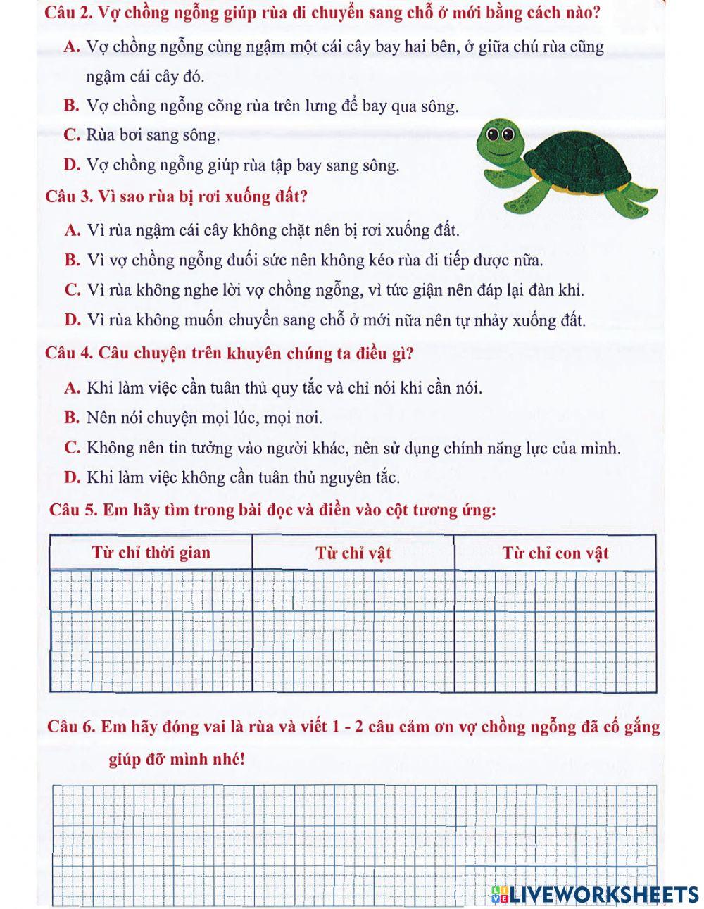 Tiếng Việt 2 - Tuần 3