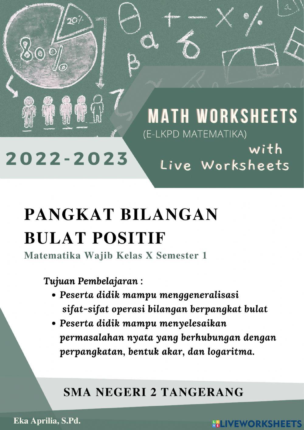 Pangkat Bilangan Bulat Positif