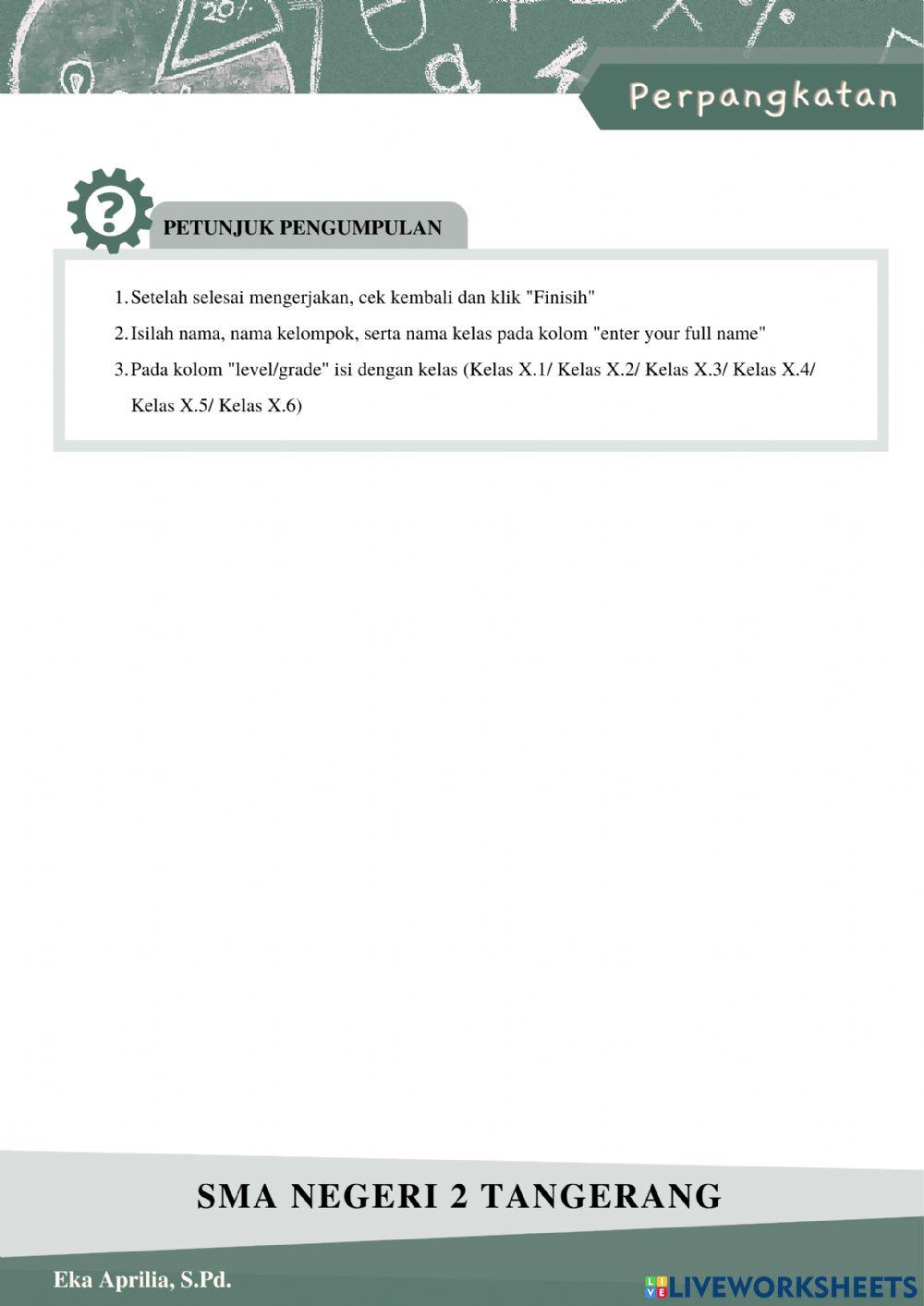 Pangkat Bilangan Bulat Positif