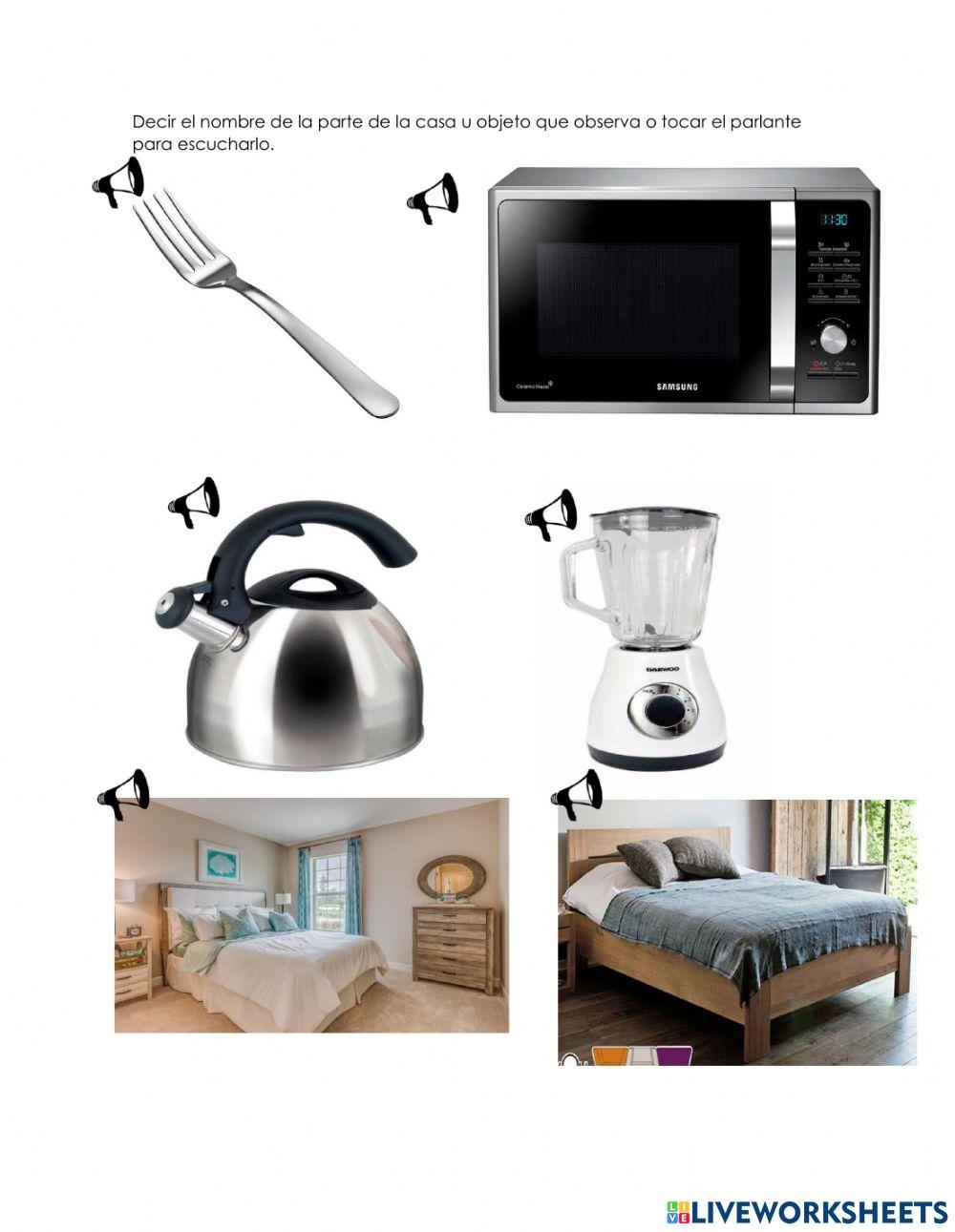 Partes de la casa y objetos