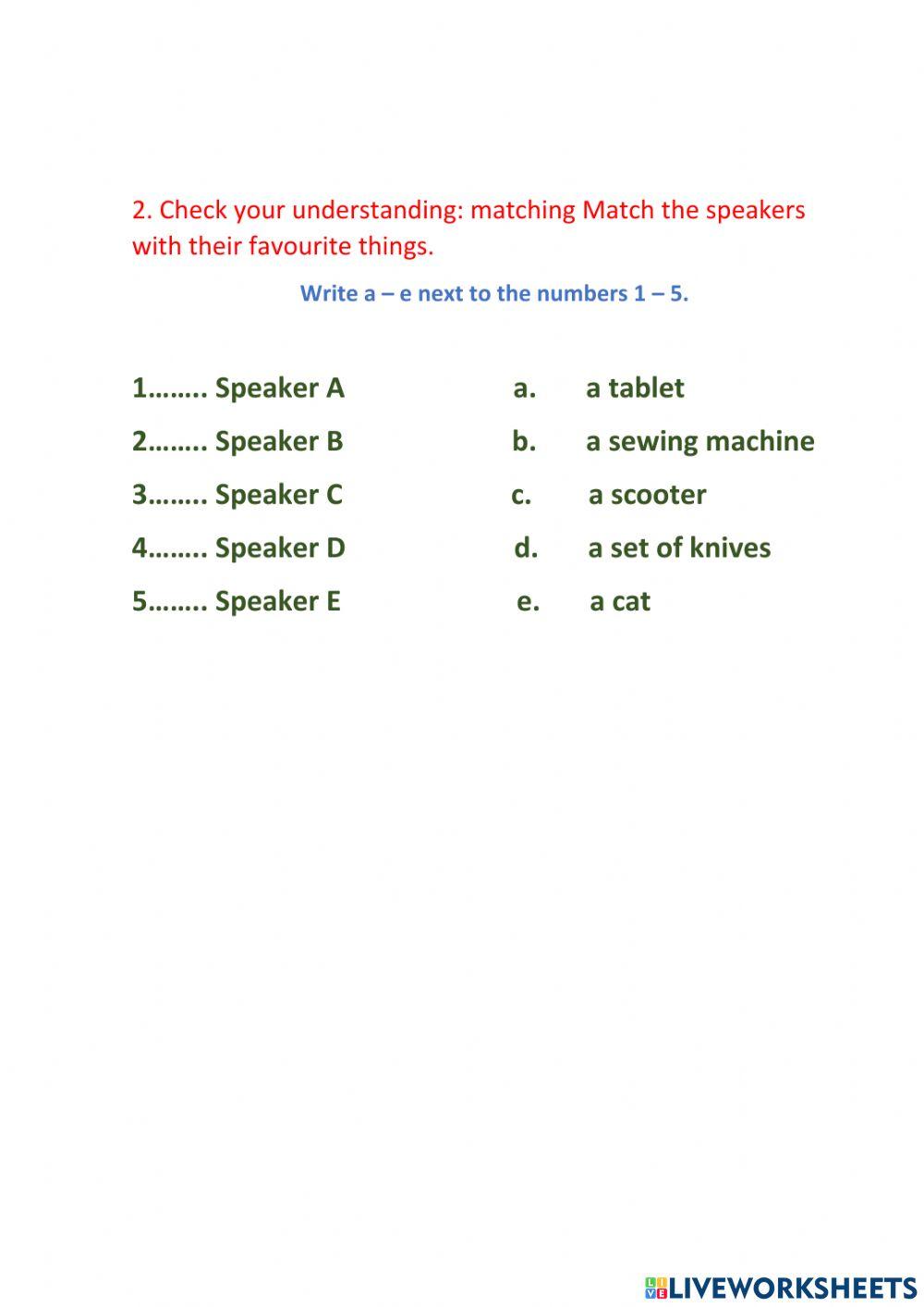 Talking about hobbies and leisure time