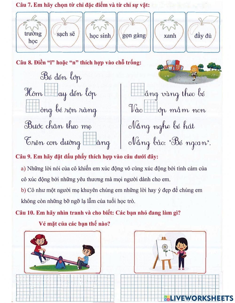 Tiếng Việt 2 - Tuần 10