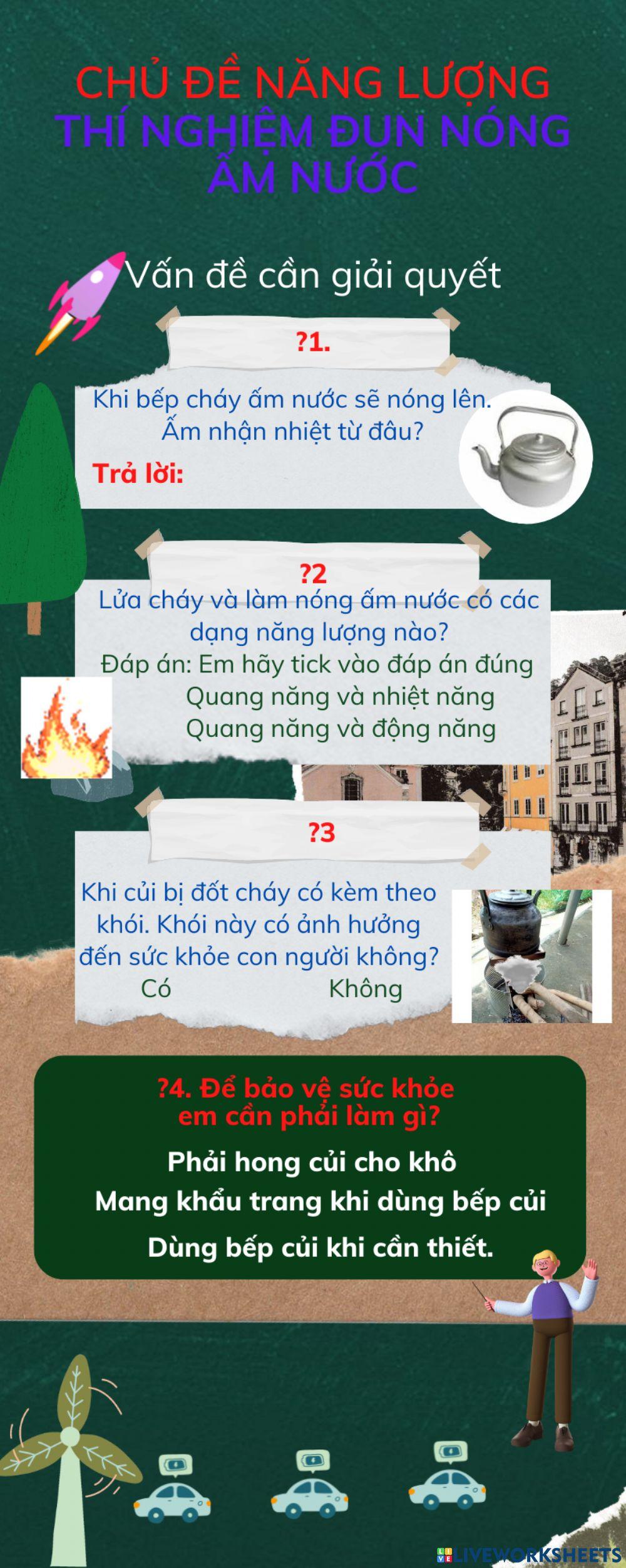 Thí nghiệm đun nóng ấm nước