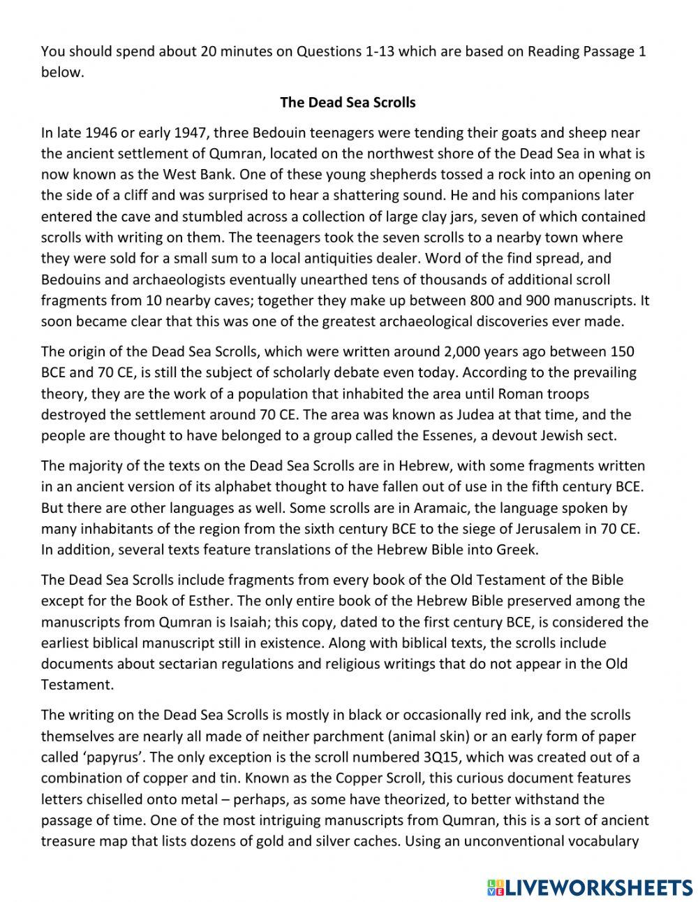 Cambridge 17 Test 2 Passage 1