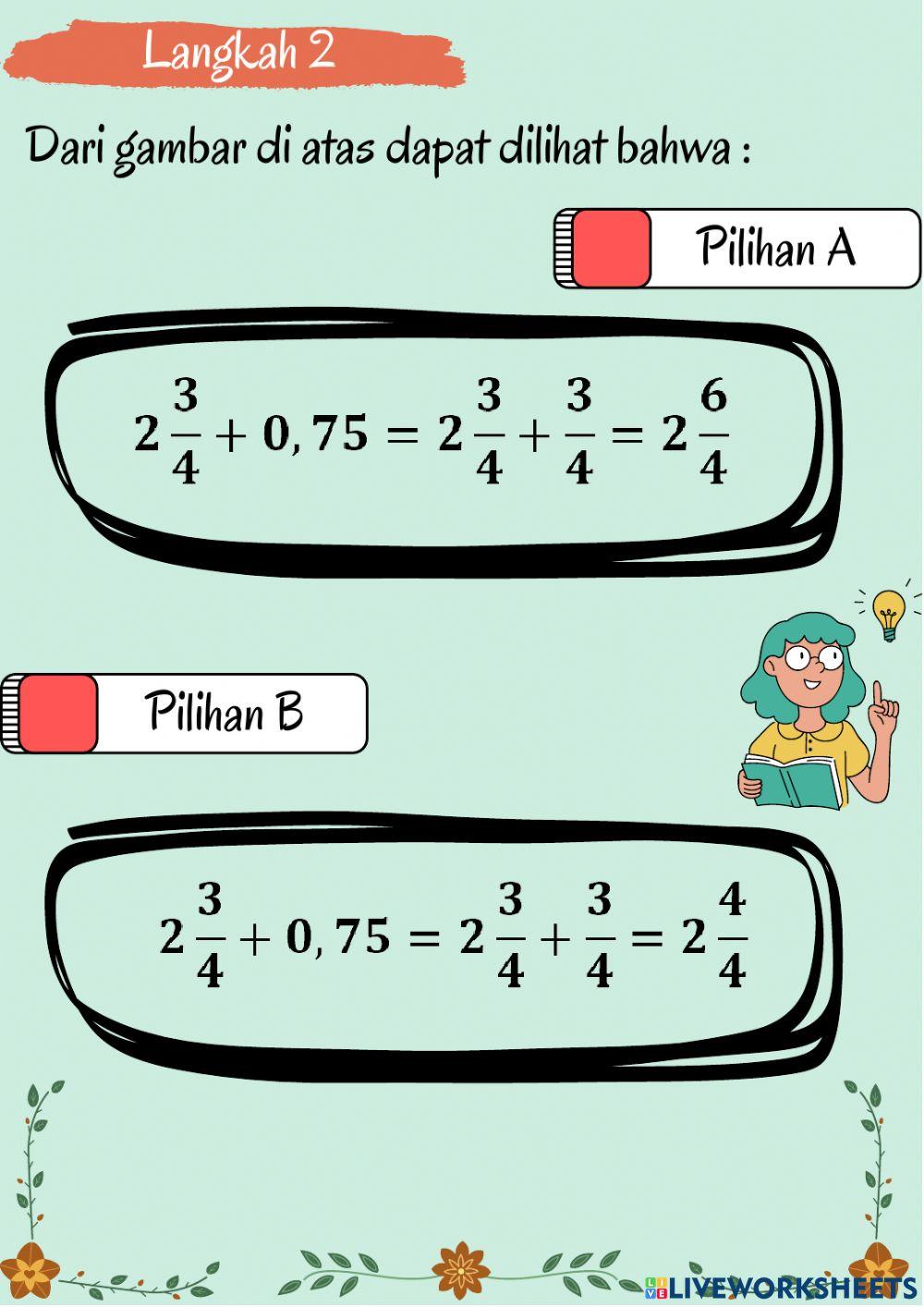 LKPD Penjumlahan pecaha kelompok