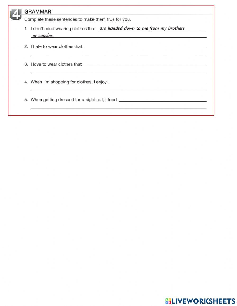 C21 U2 LA1 verb patterns