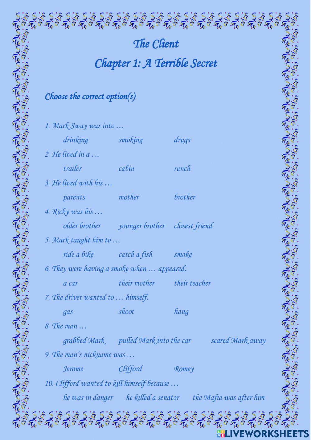 The Client: Chapter 1