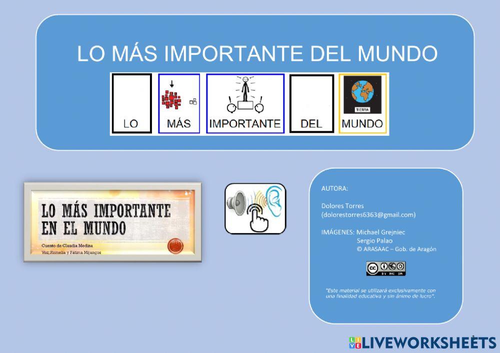 Lo más importante del mundo