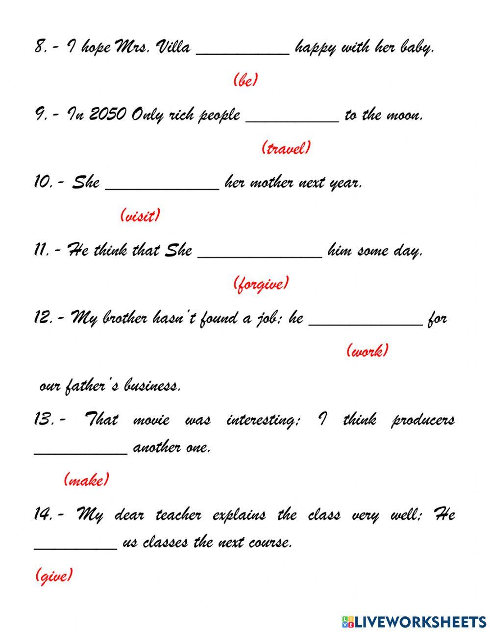 Future will Vs Future going to