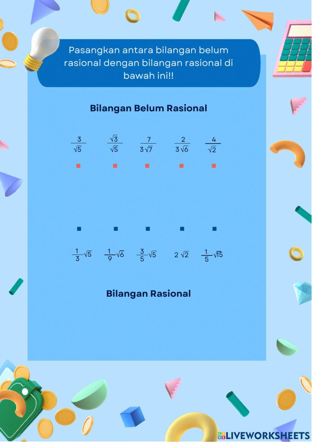 Merasionalkan Pecahan Bentuk Akar