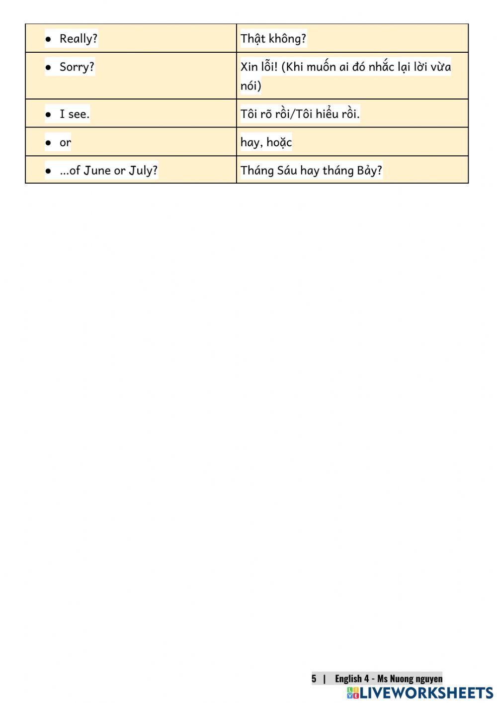 E4U4 (speaking) When's your birthday? -nuongnguyen