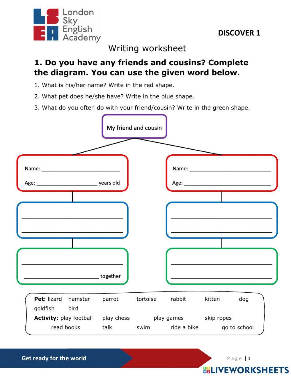 OD1-Unit 2-Writing worksheet