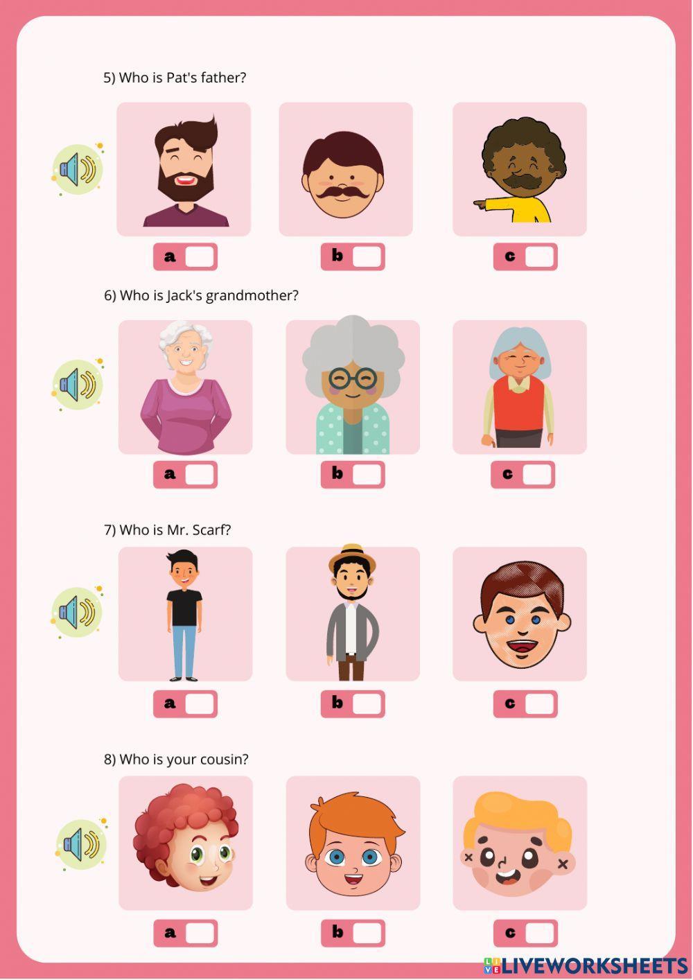 Listening descriptions